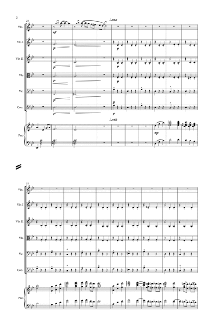 Howl's Moving Castle String Orchestra scores gallery preview page 2