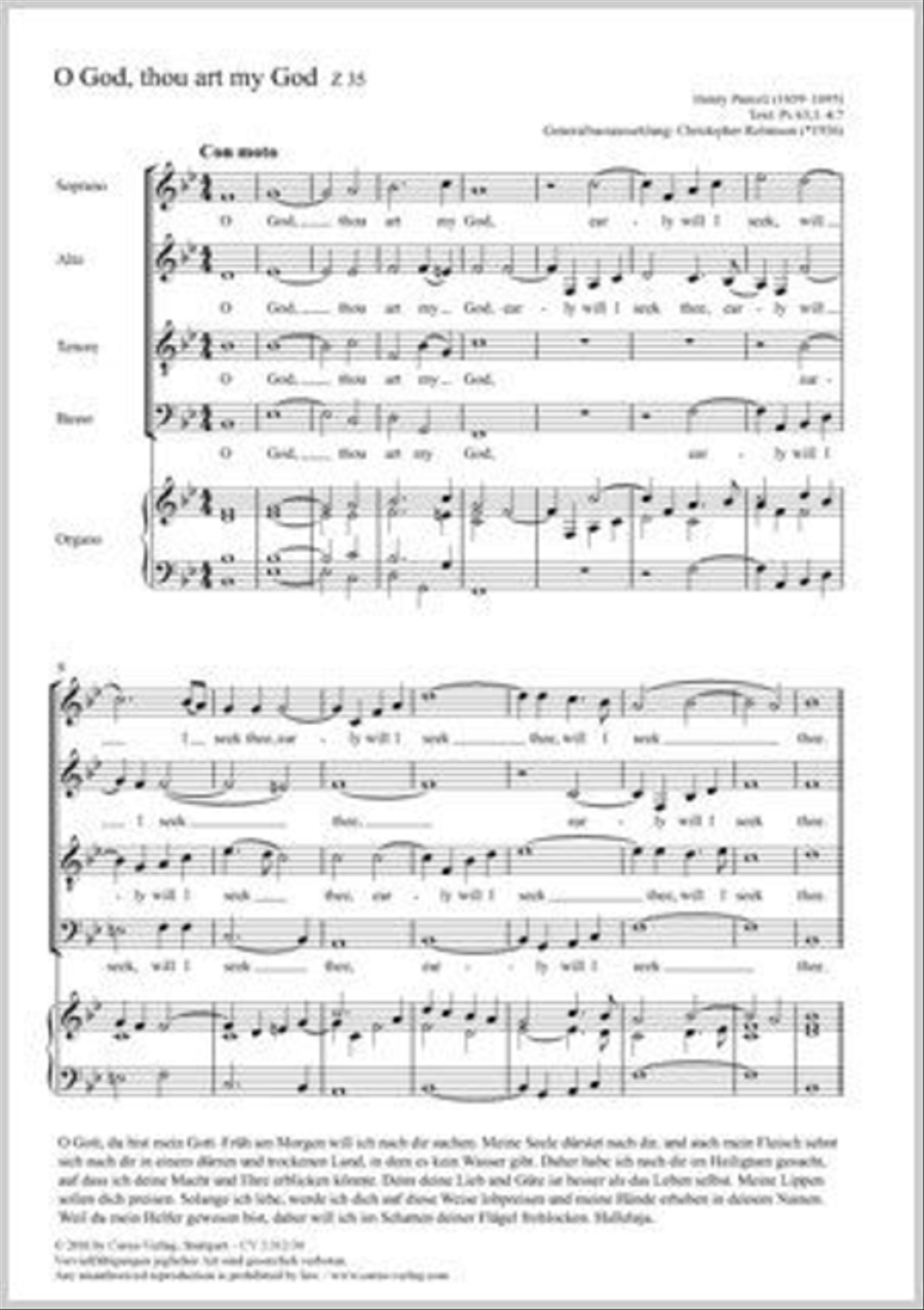 O God, thou art my God O God, thou art my God 4-Part scores gallery preview page 1