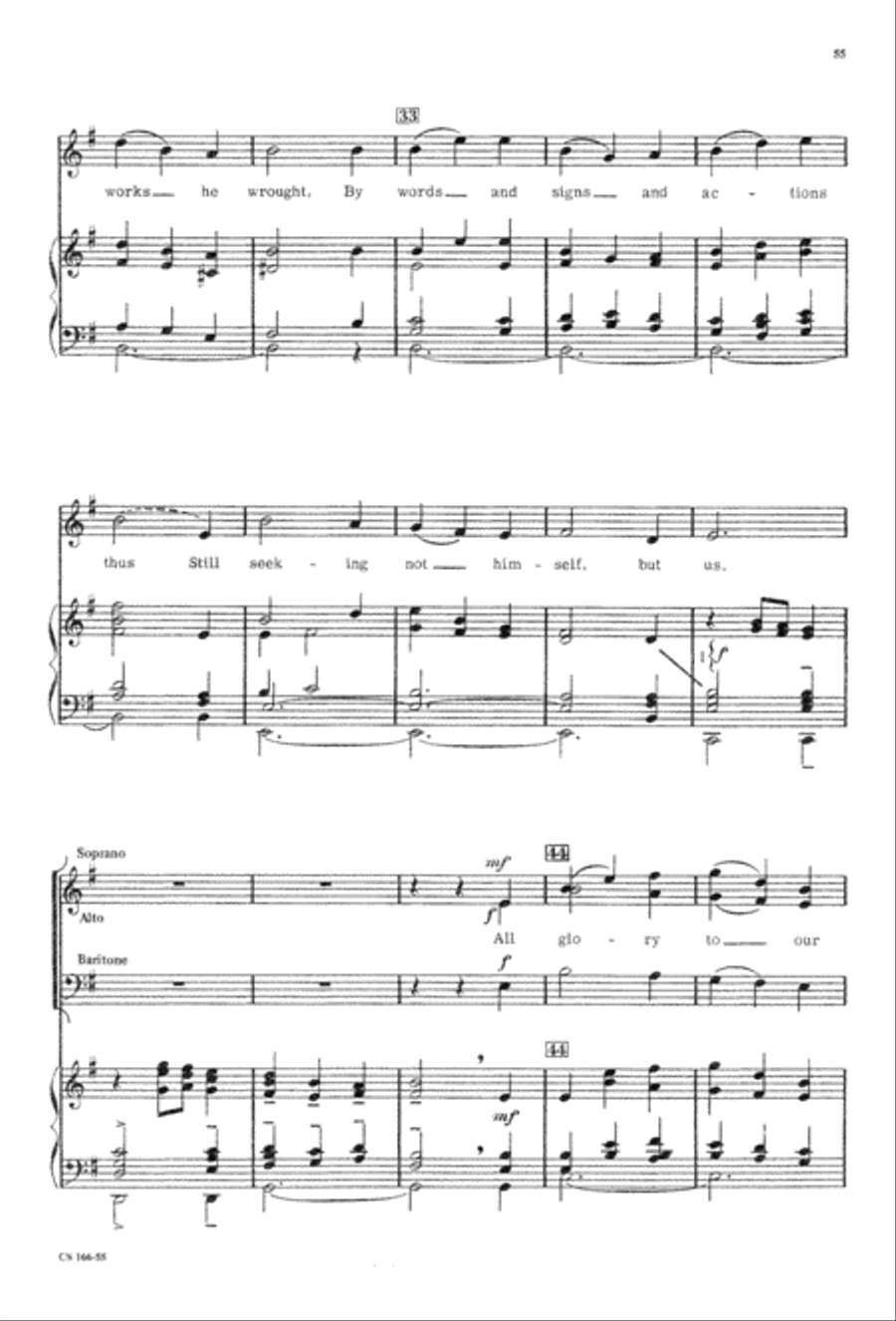Sacred Anthem Book Sacred Anthem Book 3-Part scores gallery preview page 57