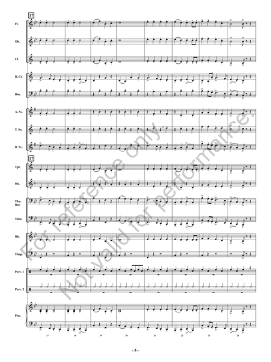 Santa's Holiday Mashup Concert Band scores gallery preview page 6
