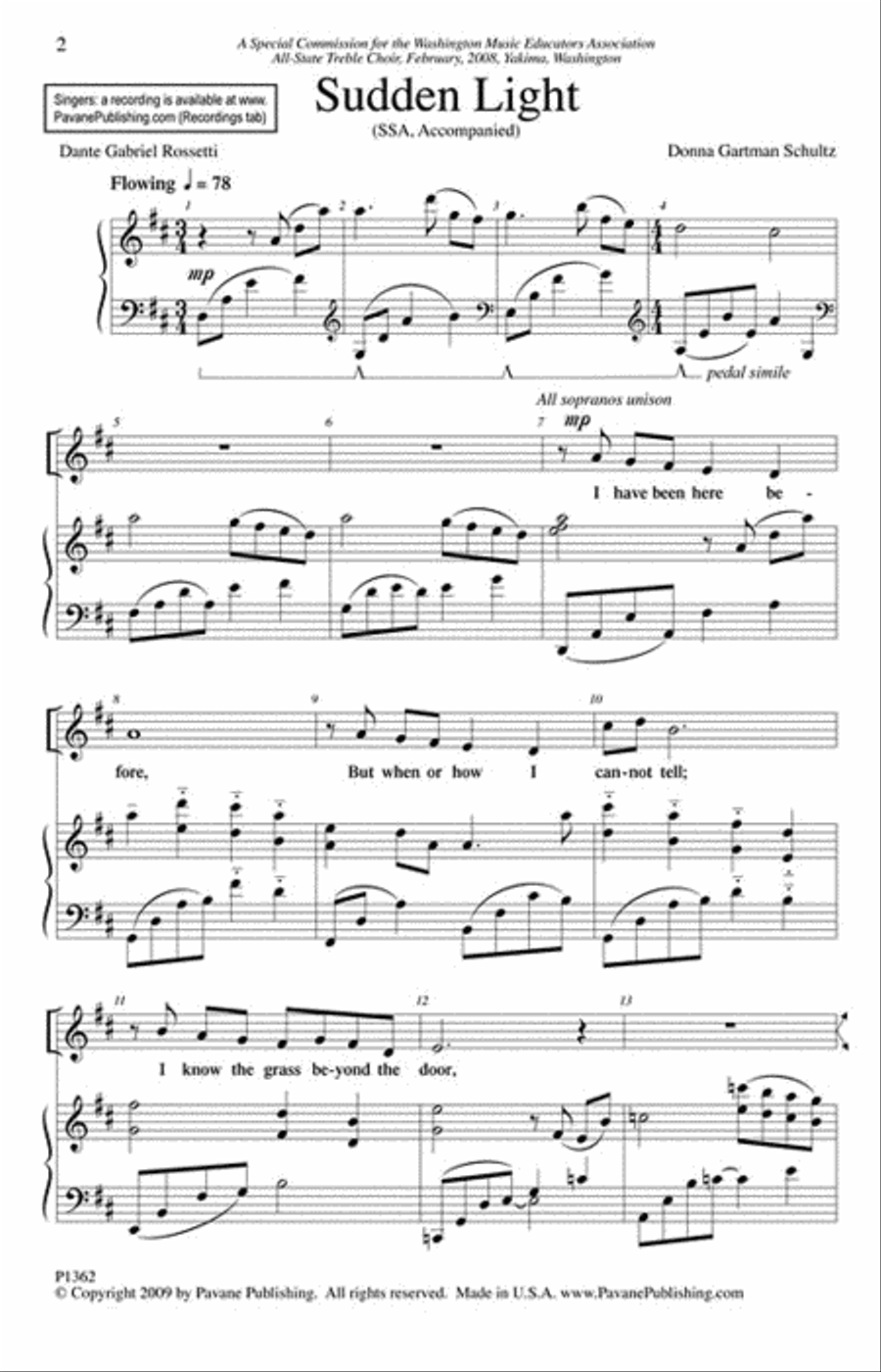 Sudden Light Sudden Light SSA scores gallery preview page 2