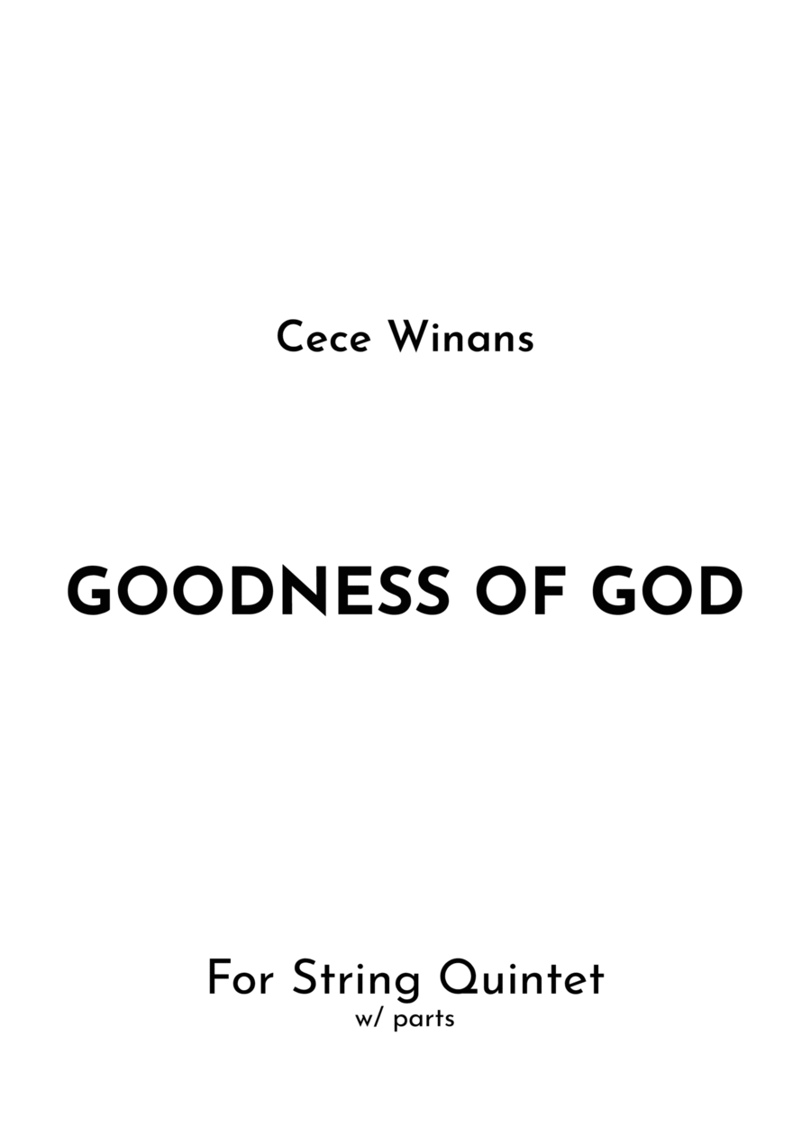 Goodness Of God String Quintet scores gallery preview page 1