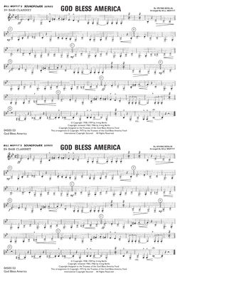 God Bless America - Bb Bass Clarinet