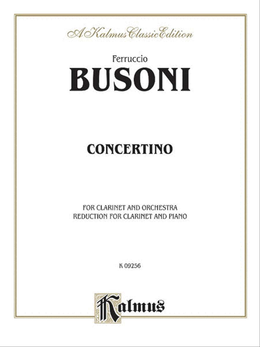 Concertino Op 48 - Clarinet Small Ensemble scores gallery preview page 1