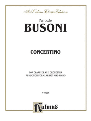 Book cover for Concertino Op 48 - Clarinet