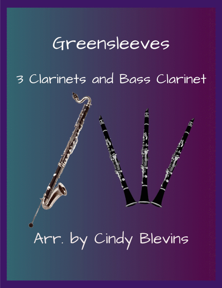 Greensleeves, for Three Clarinets and Bass Clarinet image number null