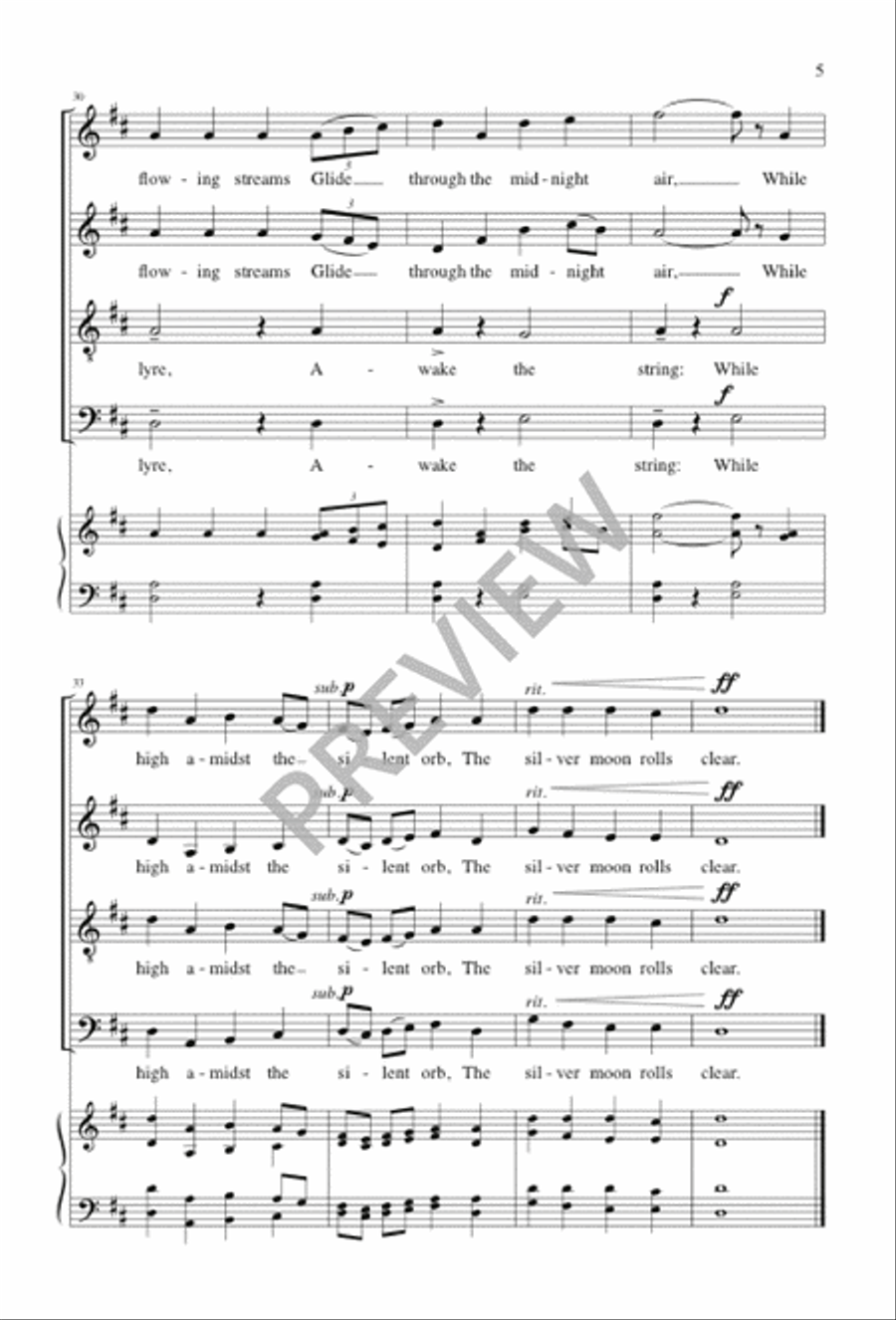 Three Hymn Arrangements from Sacred Harp 4-Part scores gallery preview page 5