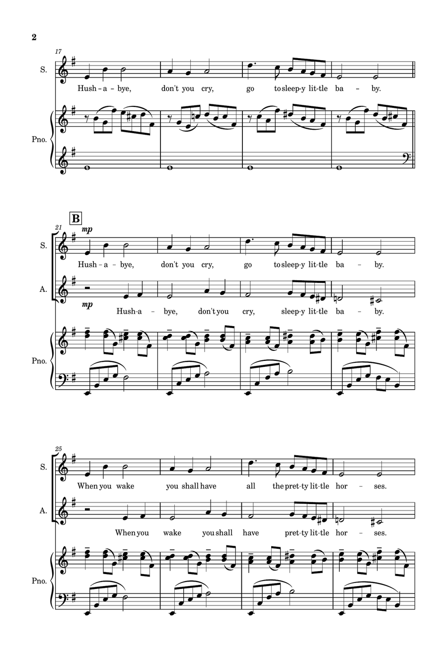 All The Pretty Little Horses SA scores gallery preview page 2