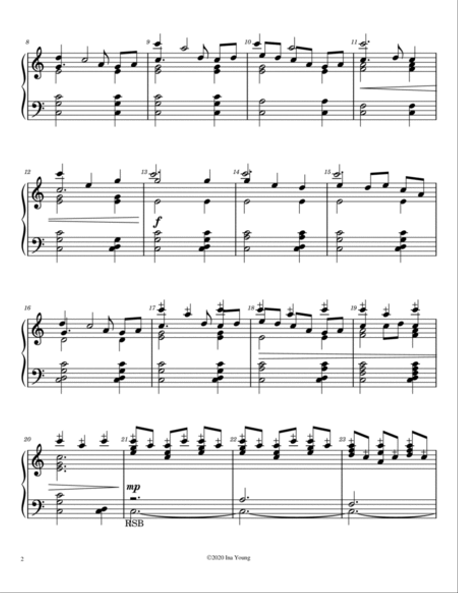 Arirang for Handbells Handbell Choir scores gallery preview page 2