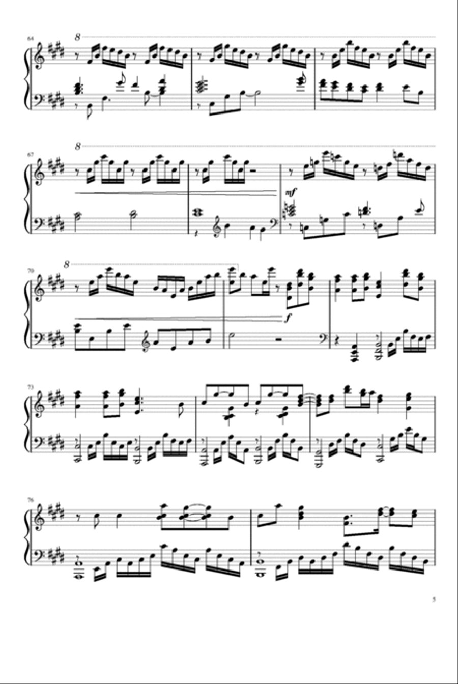 Styx Helix Piano Solo scores gallery preview page 5