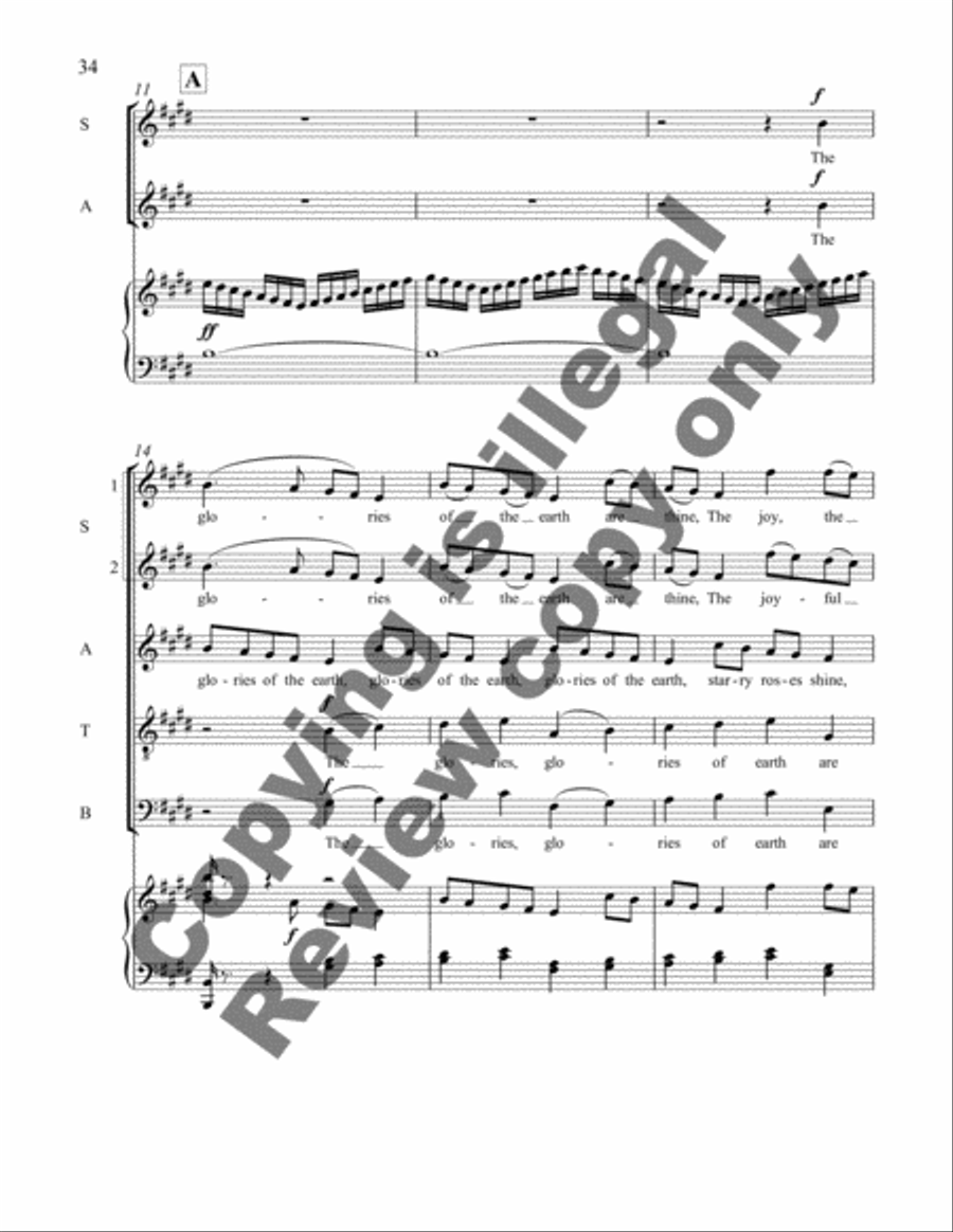 Earth Songs: 3. The Butterfly Divisi scores gallery preview page 10