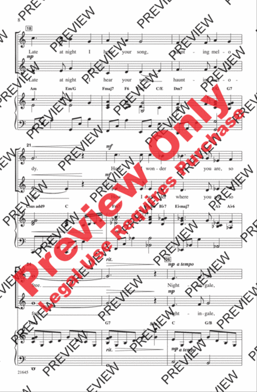 A Jazz Trio 2-Part scores gallery preview page 8