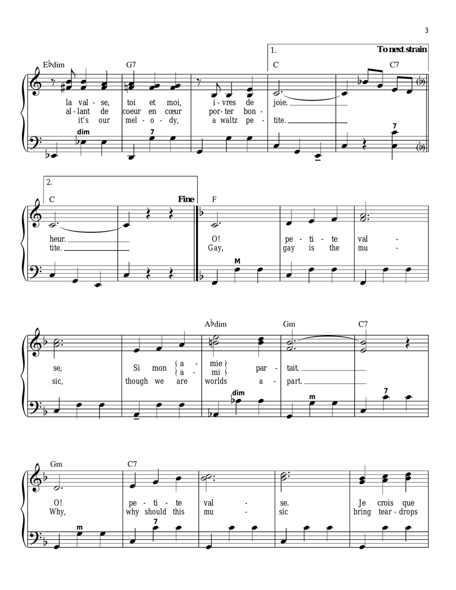 The Petite Waltz The Petite Waltz Accordion scores gallery preview page 3