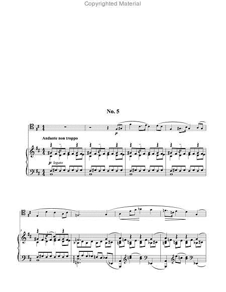 Five Songs Without Words for Trombone & Piano, Op. 35