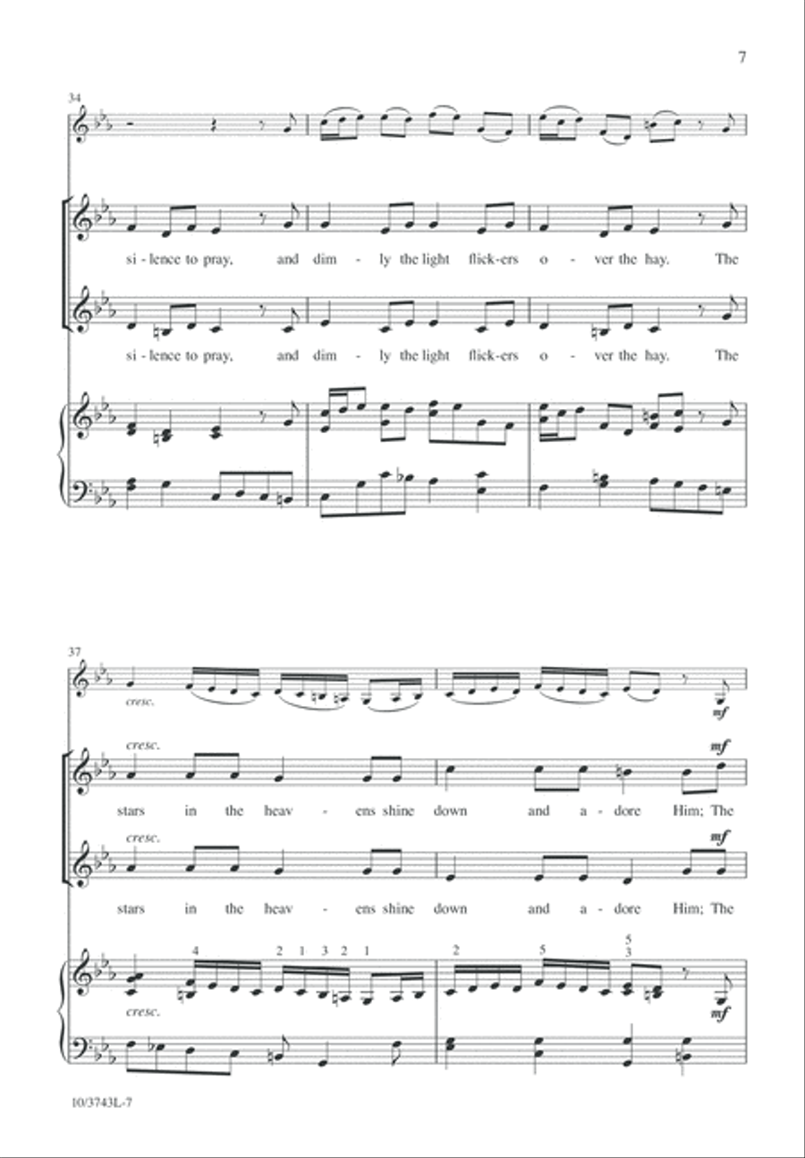 O Come, Little Children 2-Part scores gallery preview page 8