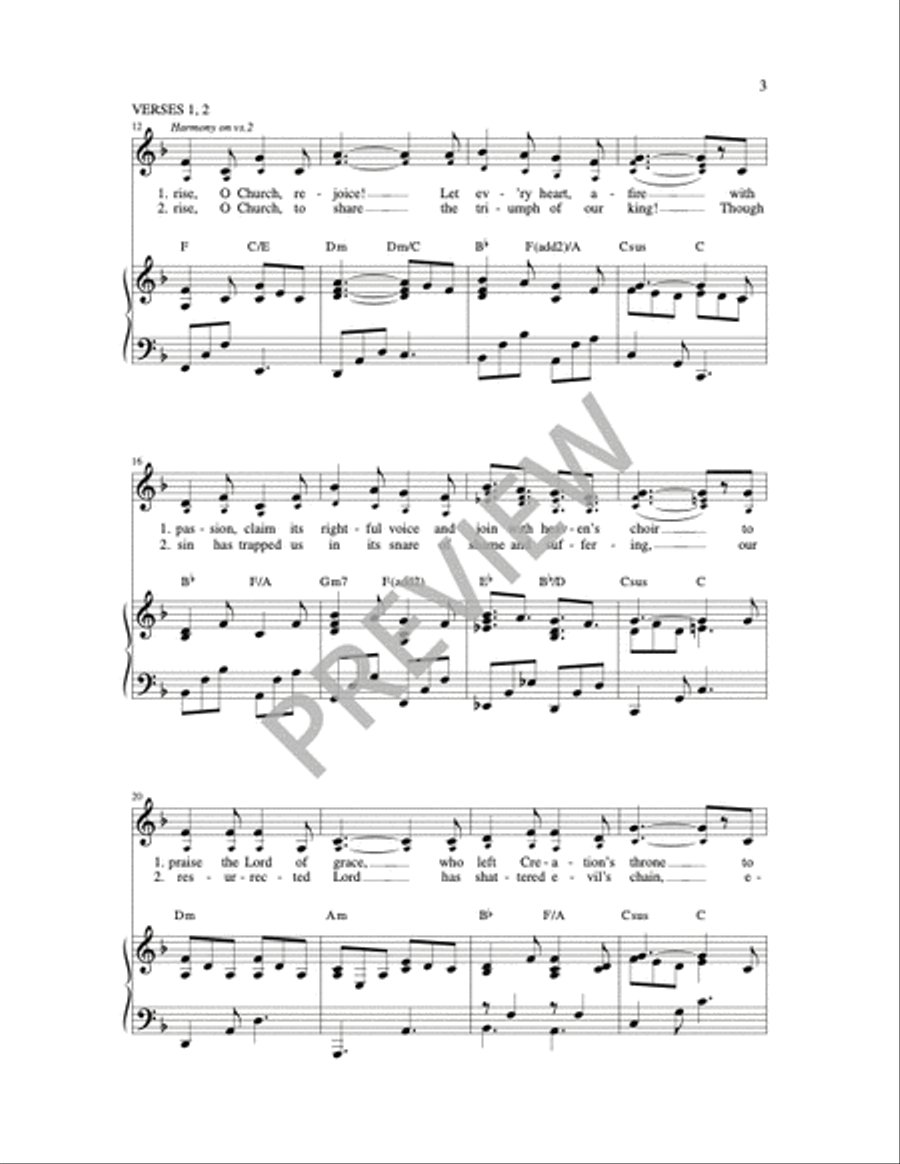 Arise, O Church Arise 3-Part scores gallery preview page 8