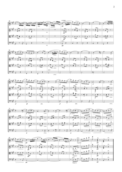 Mendelssohn Spring Song, for string quartet, CM202 image number null