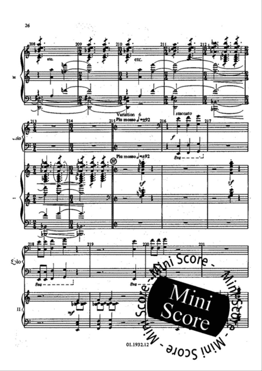 Concert Variations Concert Band scores gallery preview page 28
