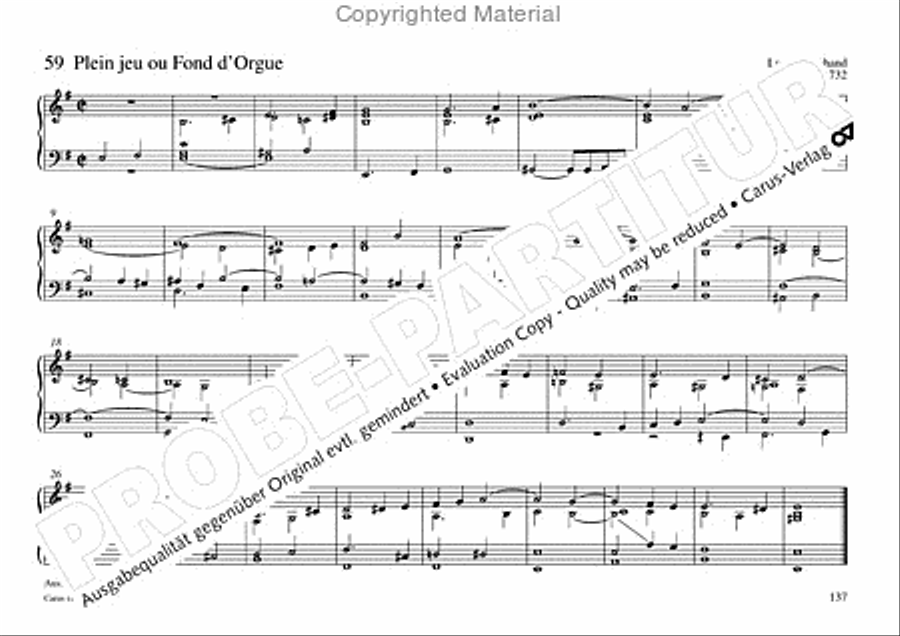 Freiburger Orgelbuch: Stammteil Organ Solo scores gallery preview page 138