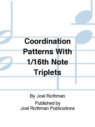 Book cover for Coordination Patterns With 1/16th Note Triplets