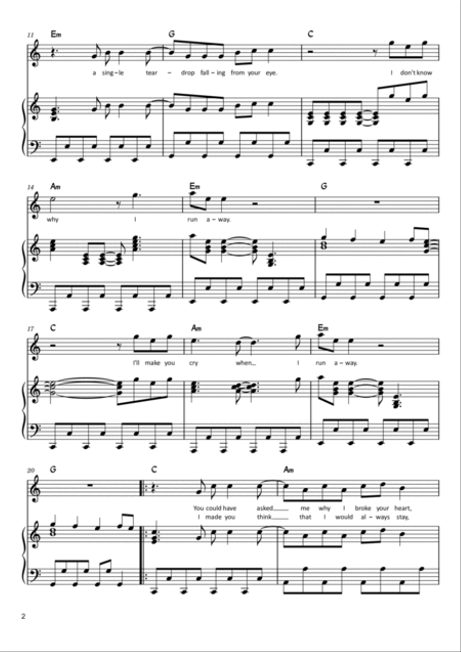 Save Your Tears Voice scores gallery preview page 2