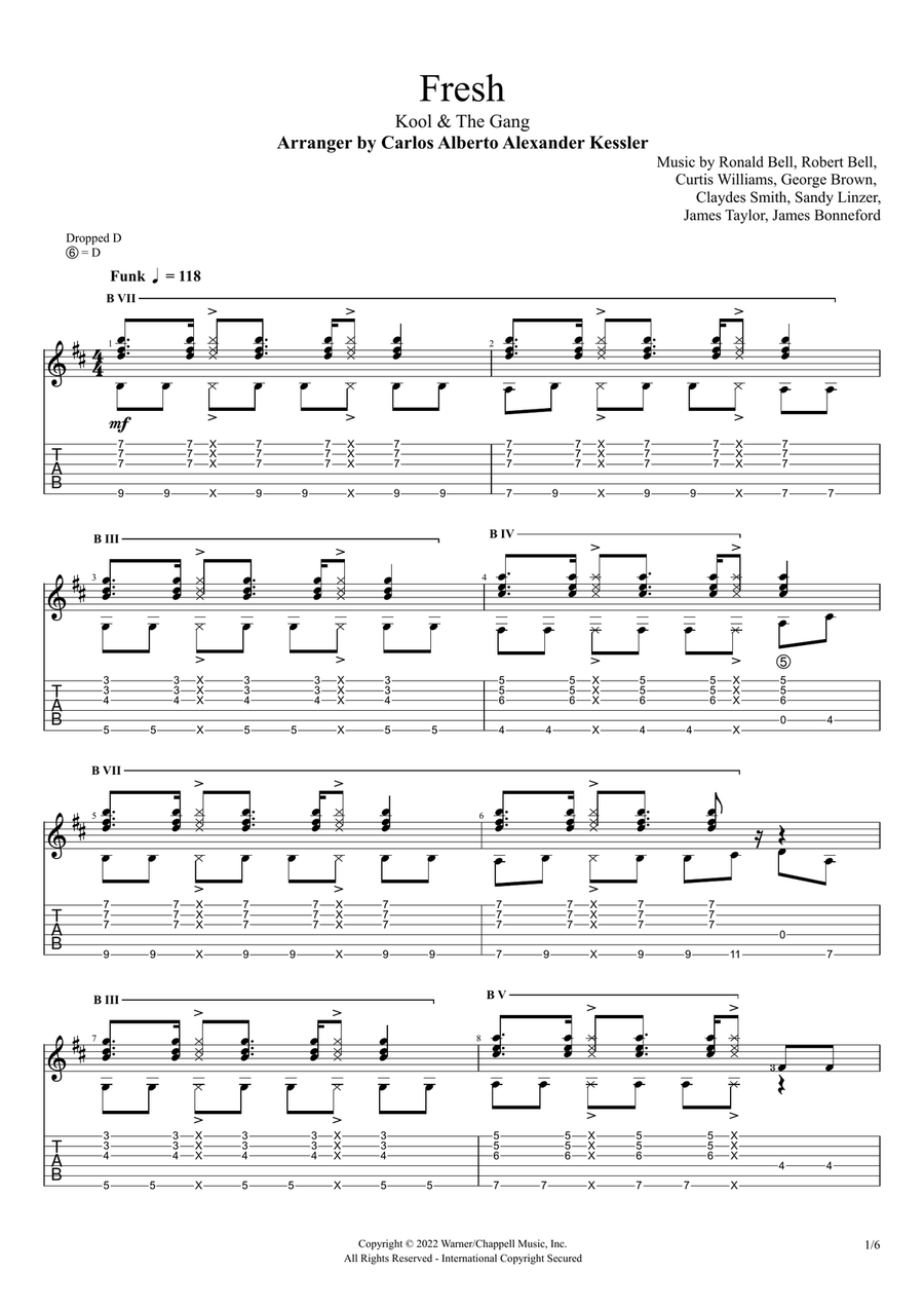 Fresh Fresh Acoustic Guitar scores gallery preview page 1