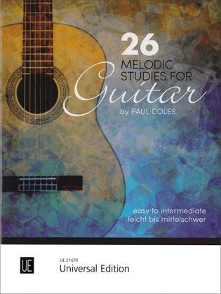 Book cover for 26 Melodic Studies for Guitar