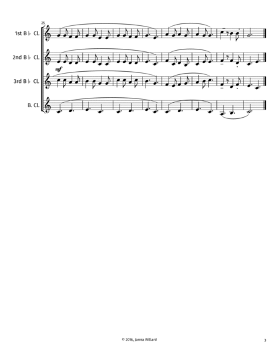 Pop! Clarinet Choir scores gallery preview page 6