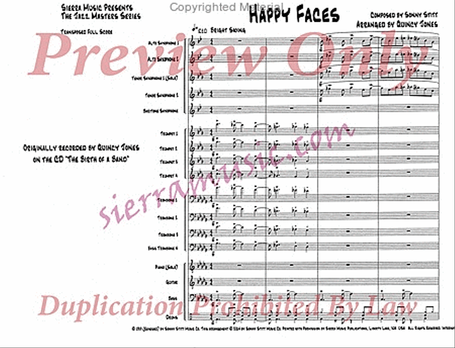 Happy Faces Happy Faces Jazz Ensemble scores gallery preview page 2