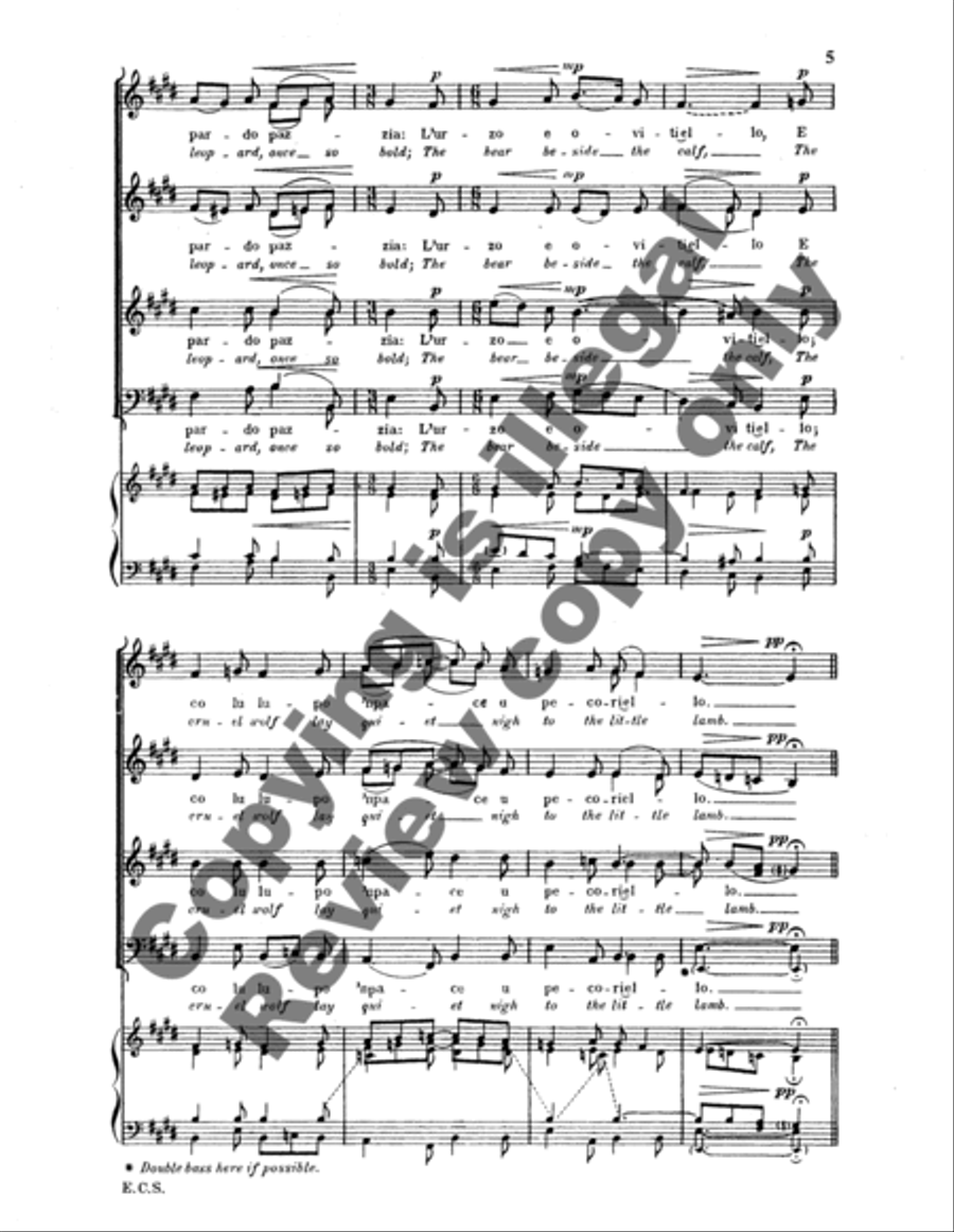 Song of the Bagpipers (Canzone d'i Zampognari) 4-Part scores gallery preview page 9