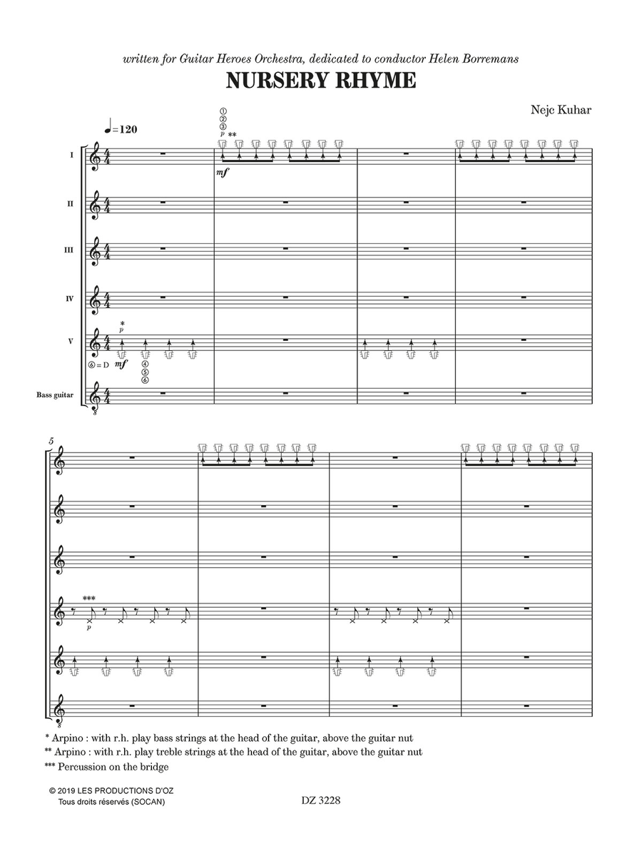 Nursery Rhyme Guitar Ensemble scores gallery preview page 2