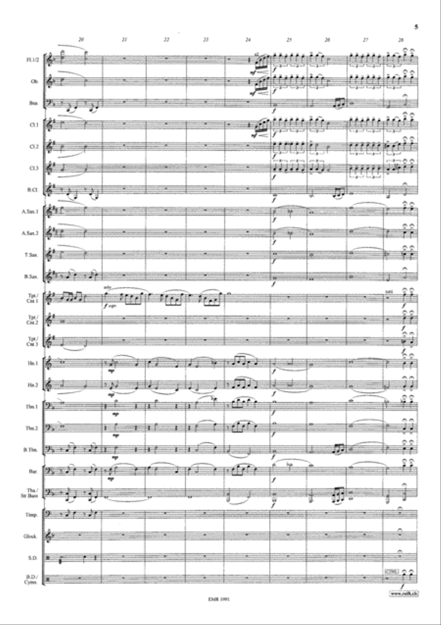 La Vie en Rose Concert Band scores gallery preview page 6