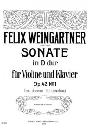 Book cover for Sonate in D dur
