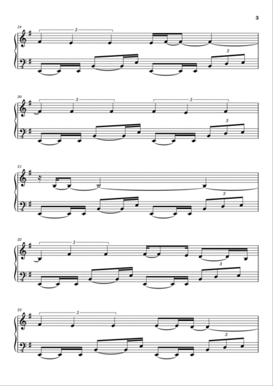 Leave Me Alone Piano Solo scores gallery preview page 3