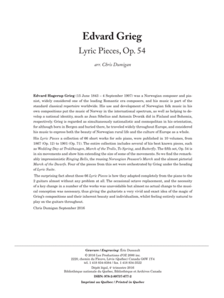 Book cover for Lyric Pieces, Op. 54