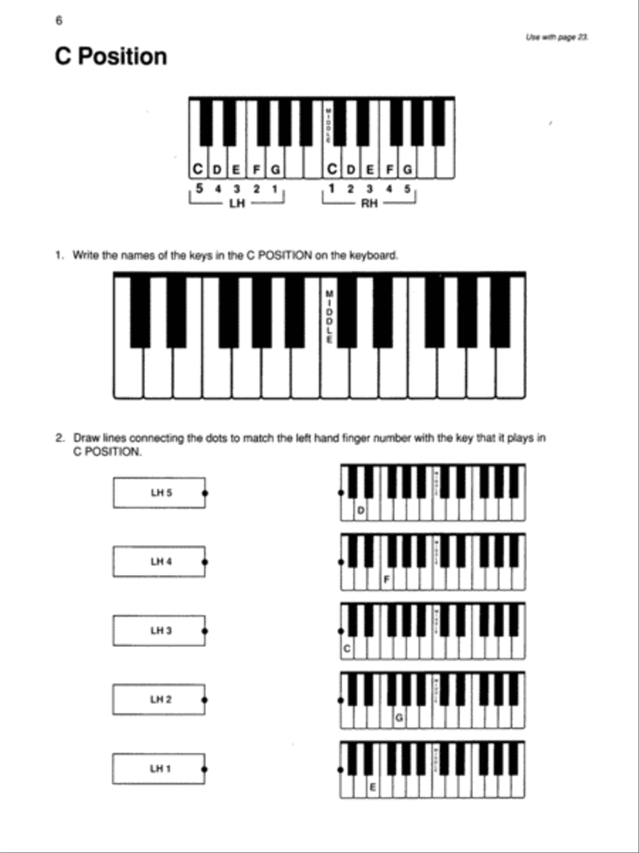 Alfred's Basic Piano Course Notespeller, Level 1A Piano Method scores gallery preview page 3