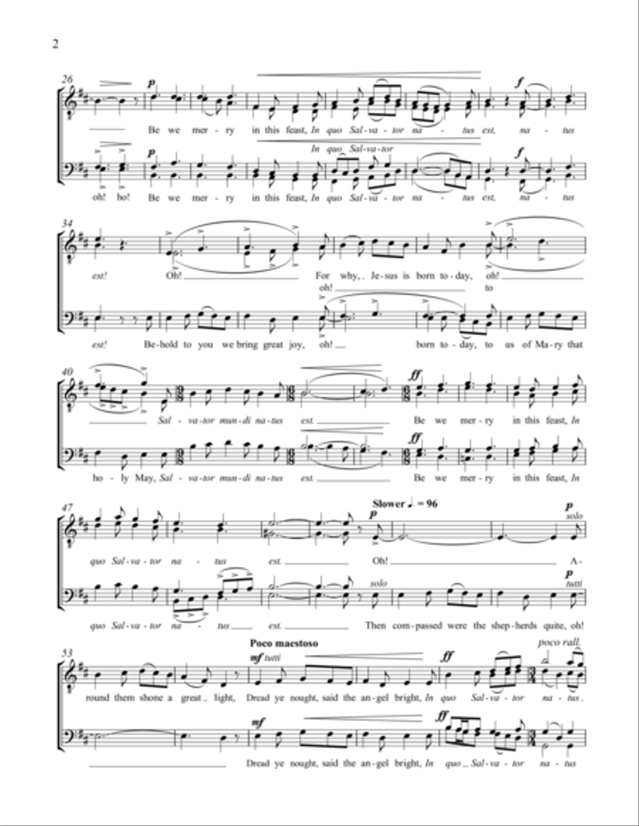 Be We Merry TTBB scores gallery preview page 6