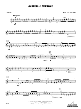 Academié Musicale: 1st Violin