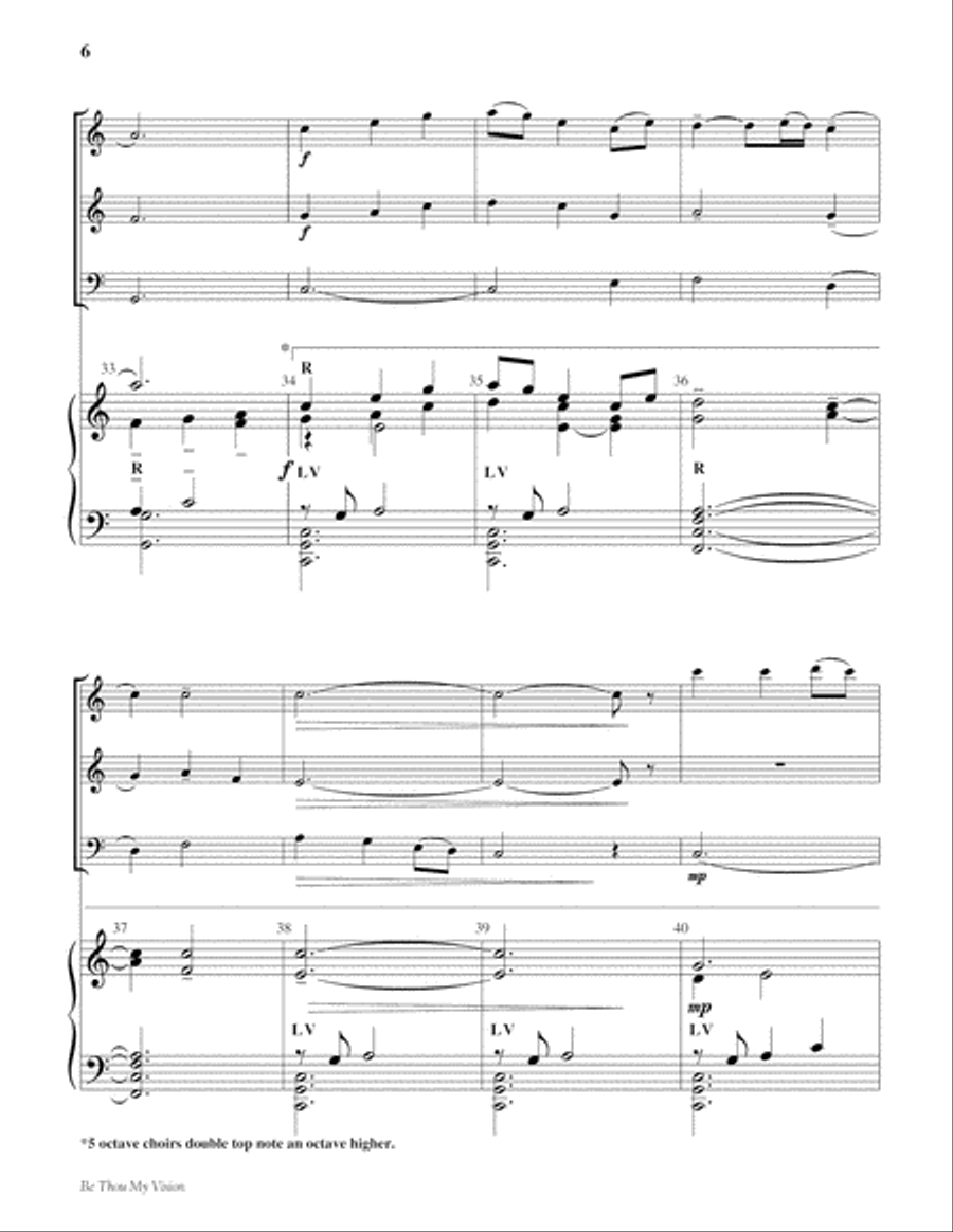 Be Thou My Vision Be Thou My Vision 5-Octaves scores gallery preview page 6