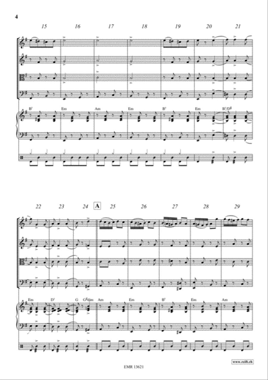 Russian Gypsy Song String Quartet scores gallery preview page 4