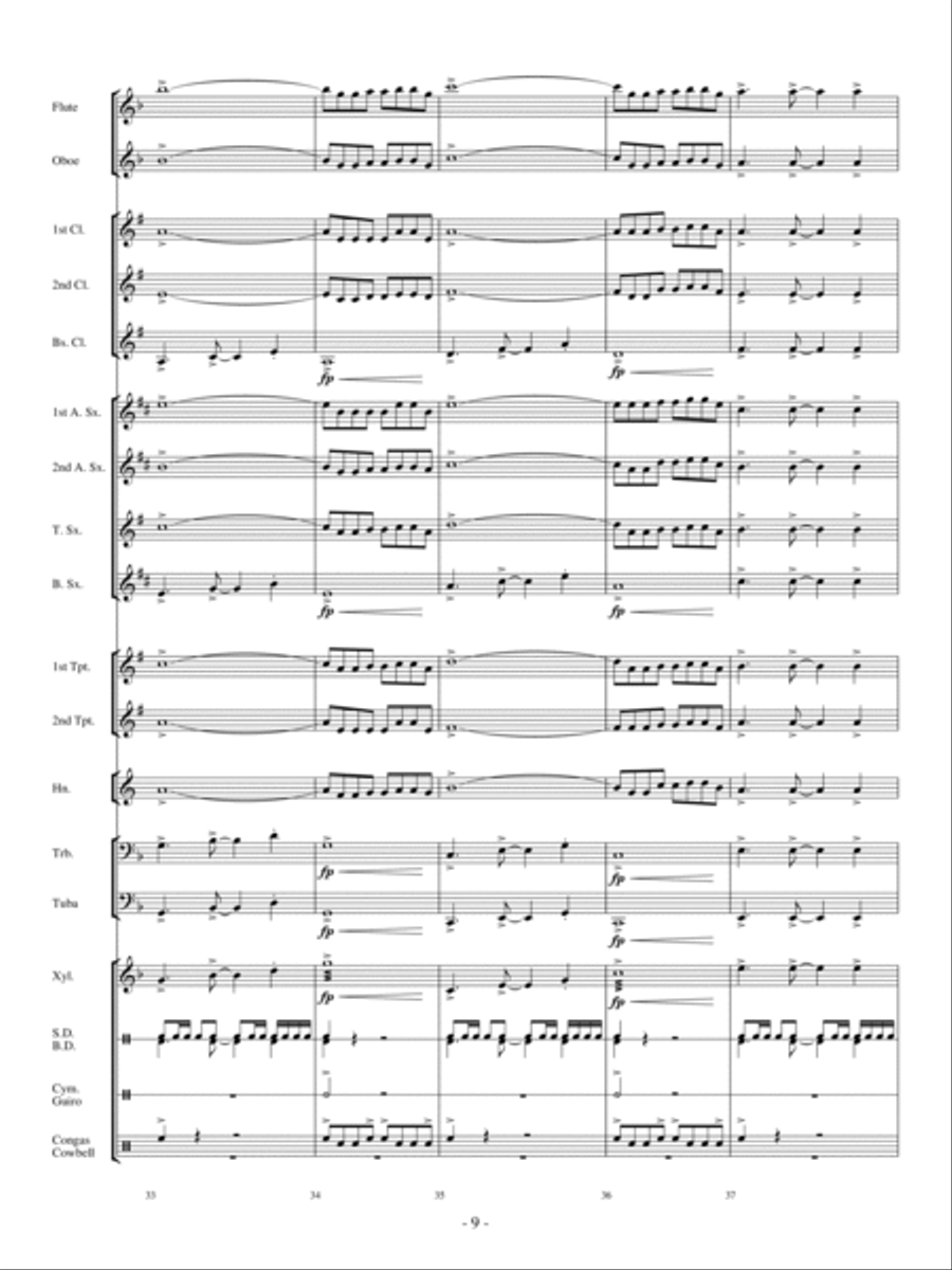 Conquista Concert Band scores gallery preview page 8