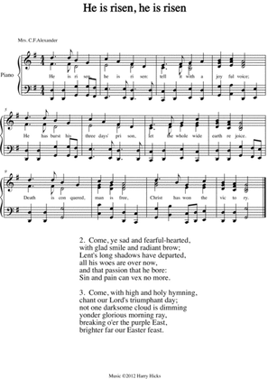 He is rien, he is risen. A new tune to a wonderful old Easter hymn.