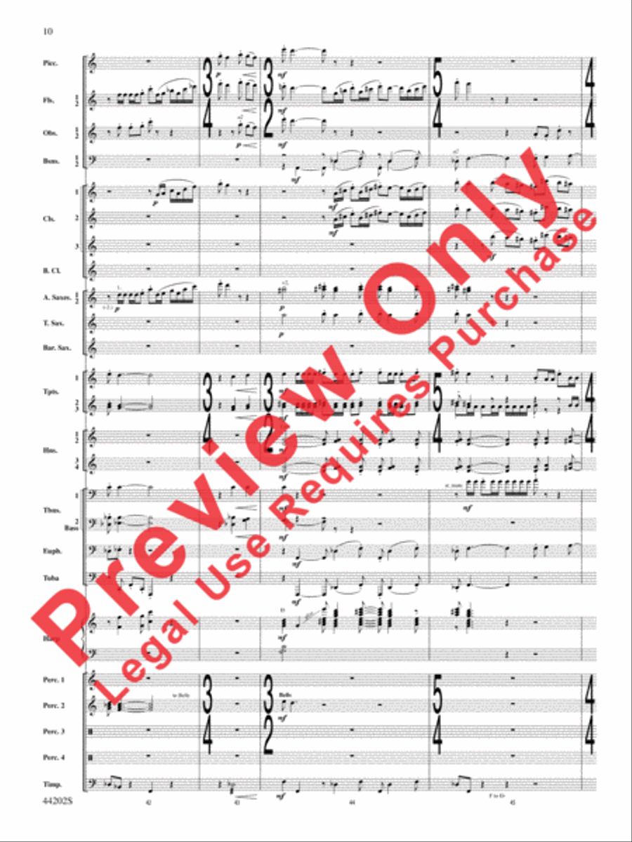 A Celebration Overture Concert Band scores gallery preview page 11