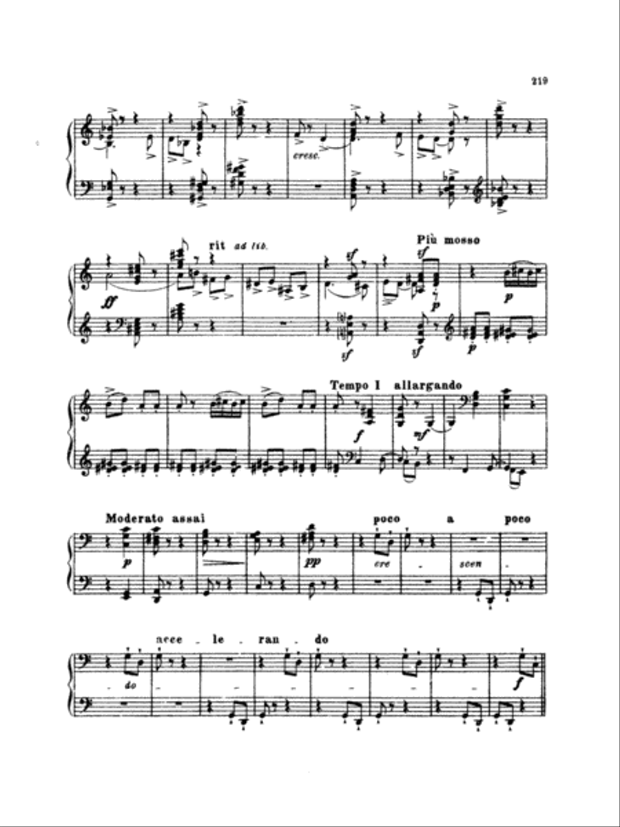 Tchaikovsky: Eighteen Piano Pieces, Op. 72; Aveu Passionne; Valse, Op. 40, No. 9, 1st Version Piano Solo scores gallery preview page 2