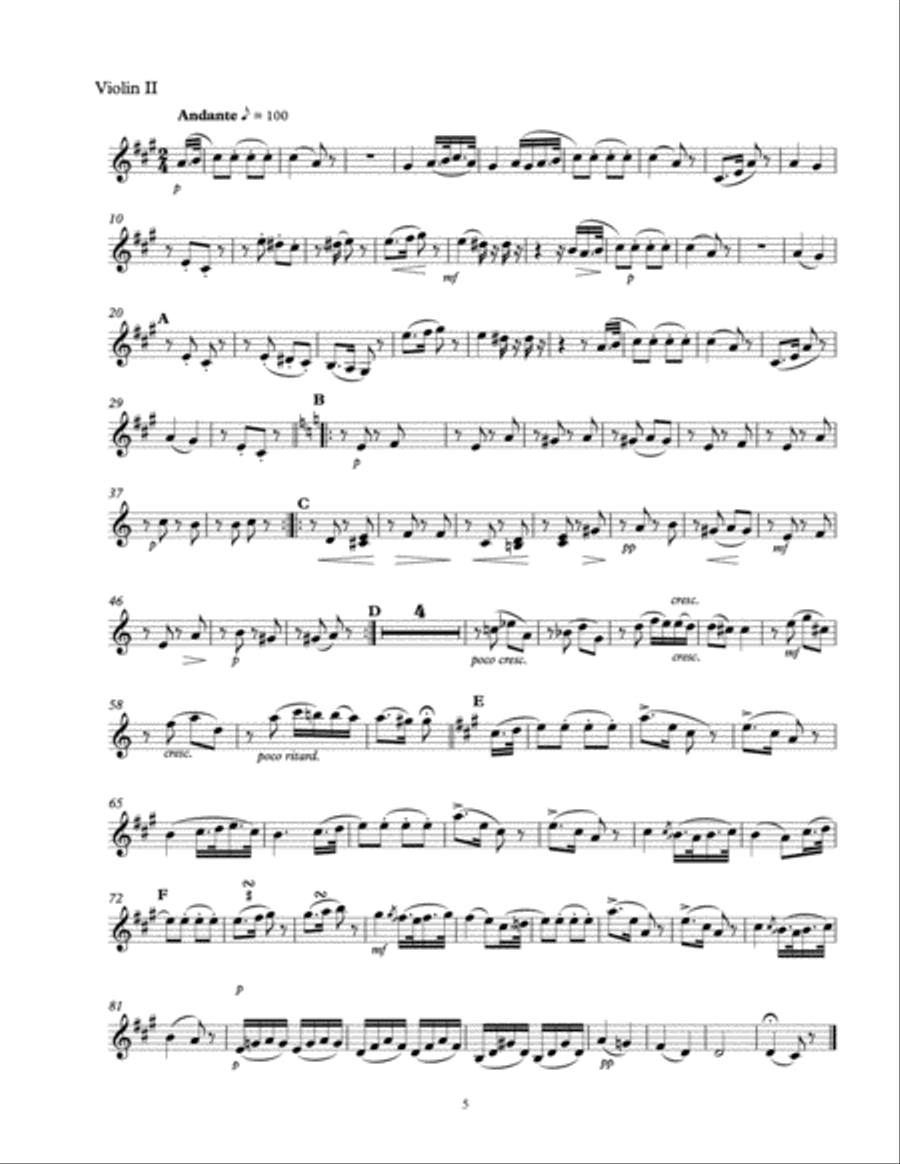 Schubert Sonatinas Op. 137 for String Quartet VIOLIN II String Quartet scores gallery preview page 6