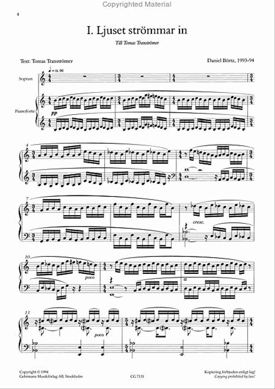 Morka sanger om ljuset Soprano Voice scores gallery preview page 2