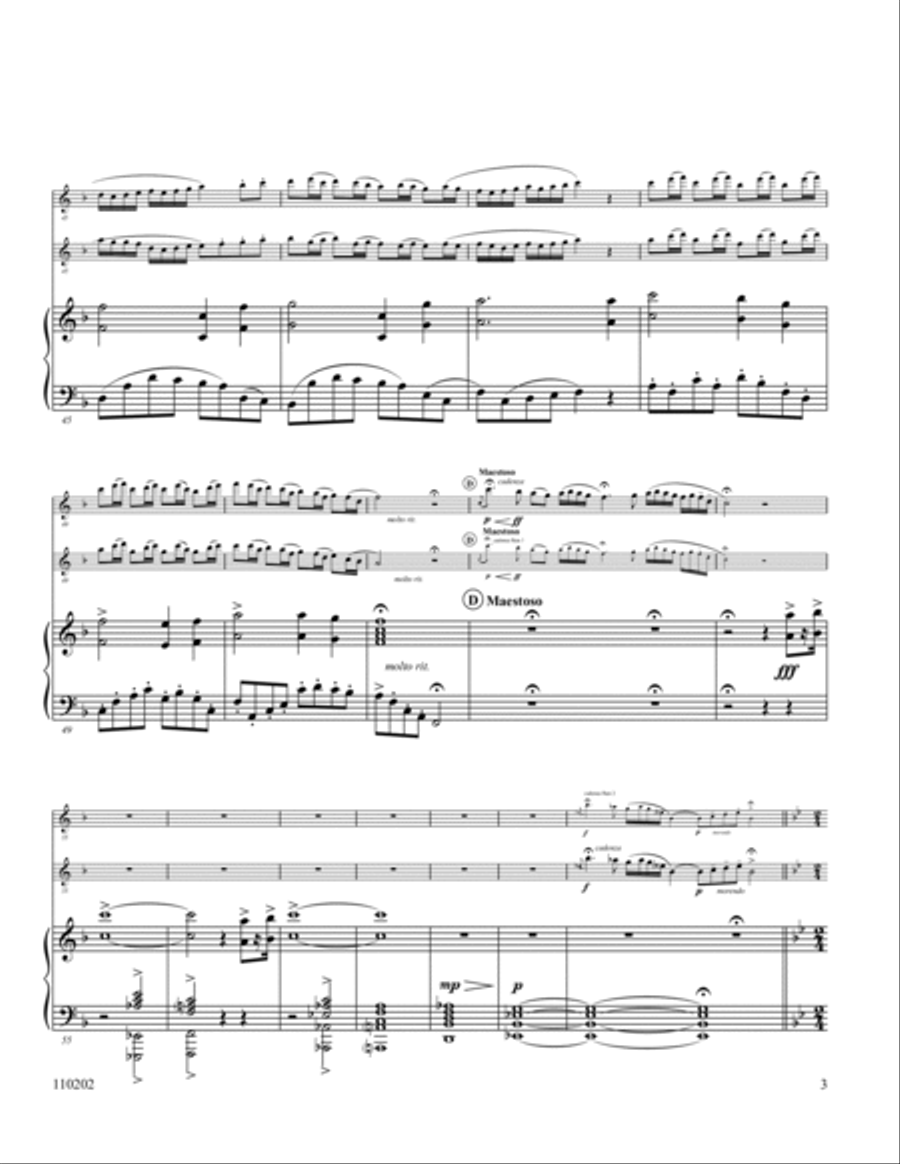 To God Be The Glory Flute Duet scores gallery preview page 3