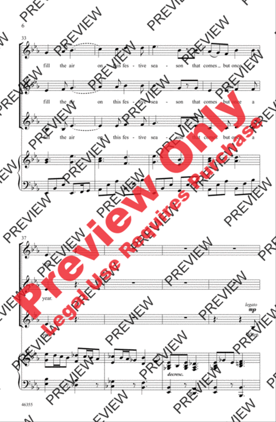 A Winter Noel Women's Choir scores gallery preview page 6