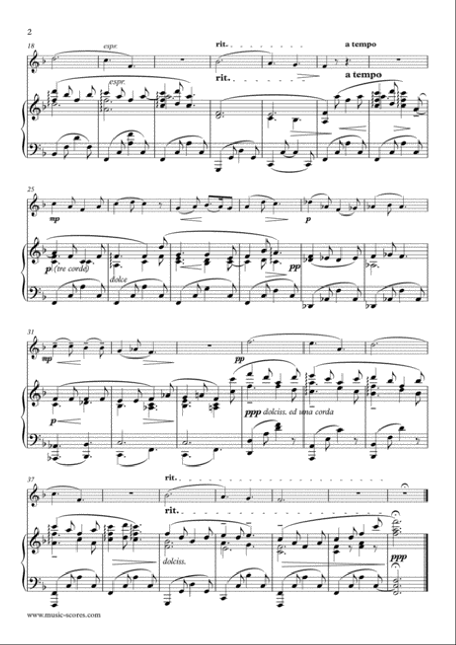 Mary's Lullaby, or Maria Wiegenlied - Violin and Piano Violin Solo scores gallery preview page 2
