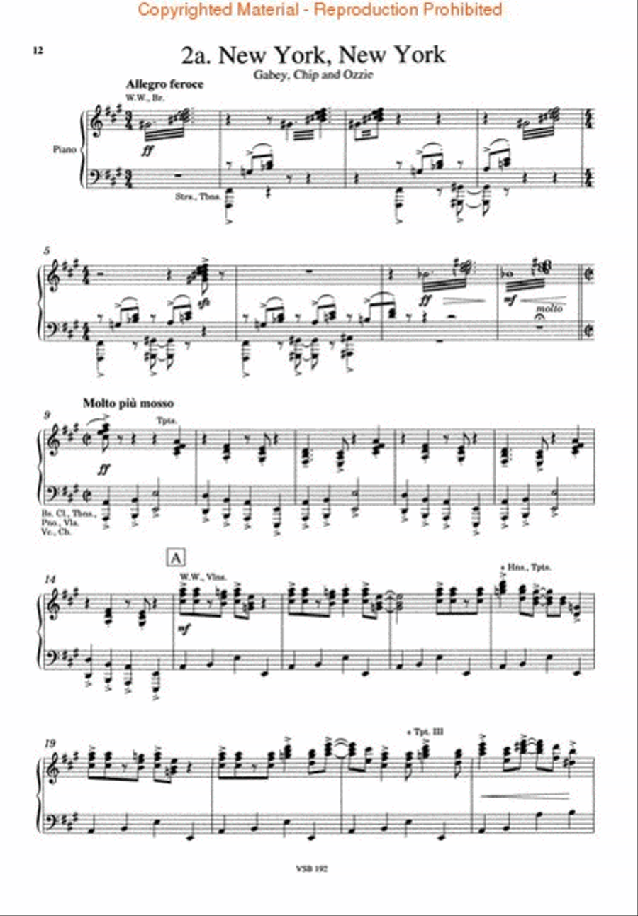 On the Town On the Town Voice scores gallery preview page 3